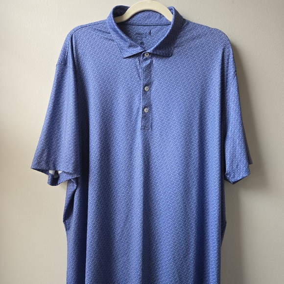 johnnie-O Other - johnnie-O Light Blue Geometric Polo Shirt